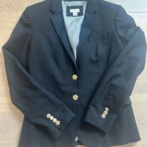 J. Crew Black and Gold Blazer Timeless Elegance